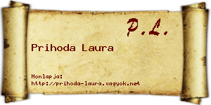 Prihoda Laura névjegykártya